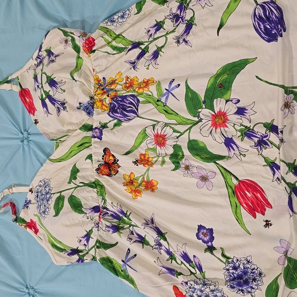 NWT- Soma Floral Butterfly Print Pajama Set - Picture 3 of 7